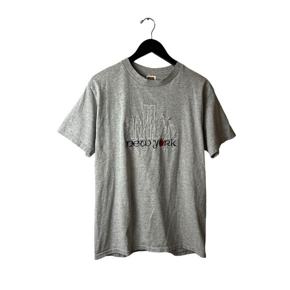 Urban Outfitters Other - Vintage New York T Shirt Adult Gray Medium M Embroidered Tee